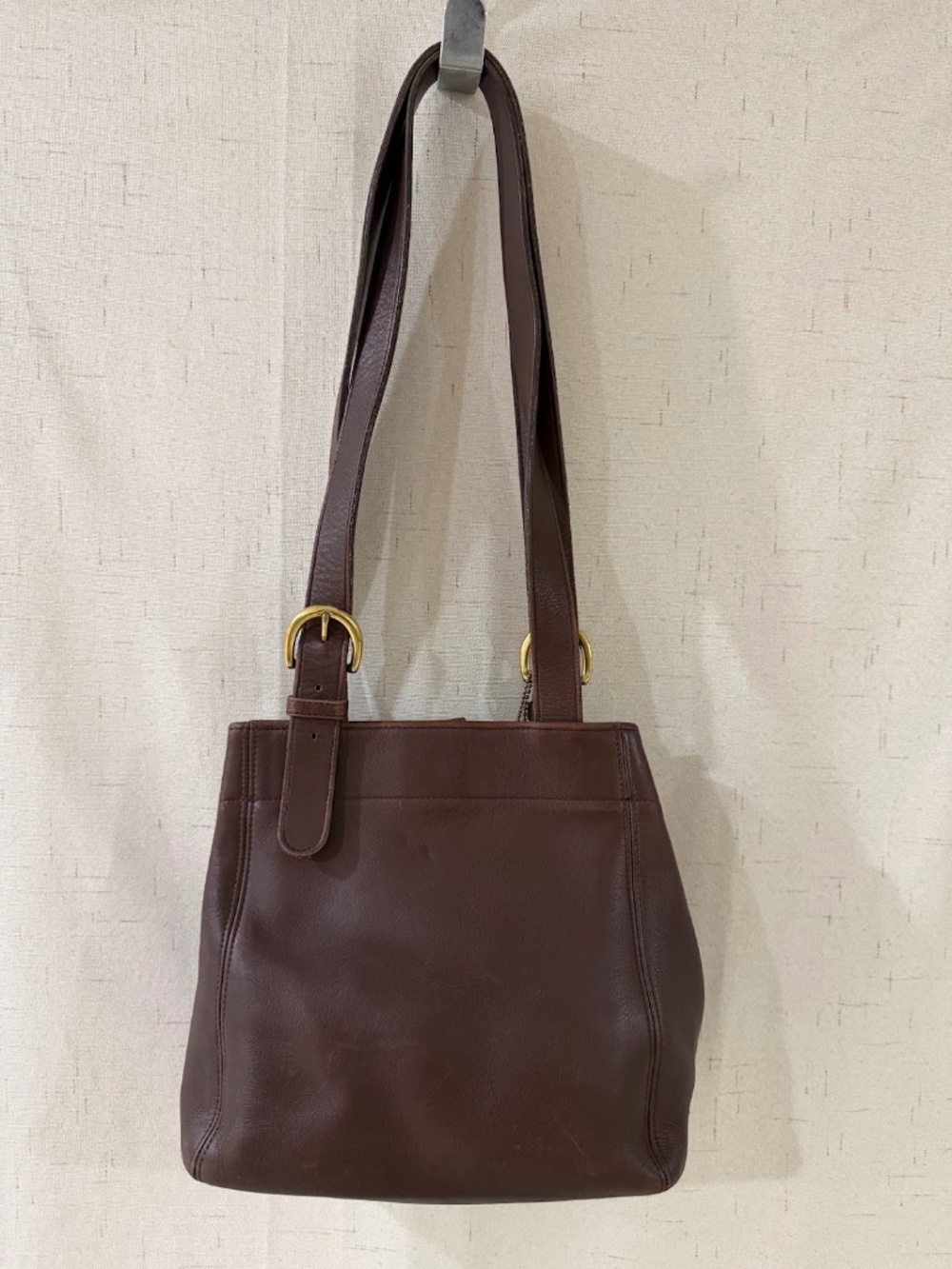 Vintage Coach Soho Buckle Bag 4157 Mahogany Brown Leather Shoulder Bag USA